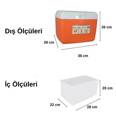 Freeze Peak Sunset Glide 14 QT Buzluk 13 Litre - Turuncu - 2