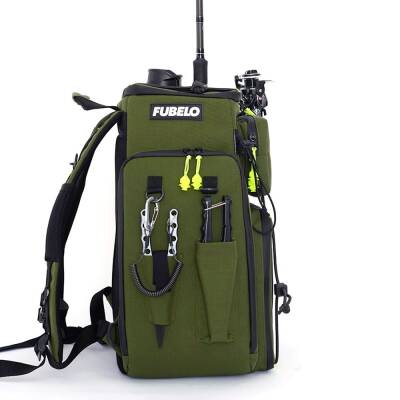 Fubelo Chap Sırt Balıkçı Çantası - Yeşil - 6