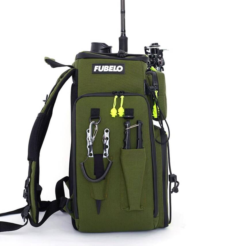 Fubelo Chap Sırt Balıkçı Çantası - Yeşil - 6