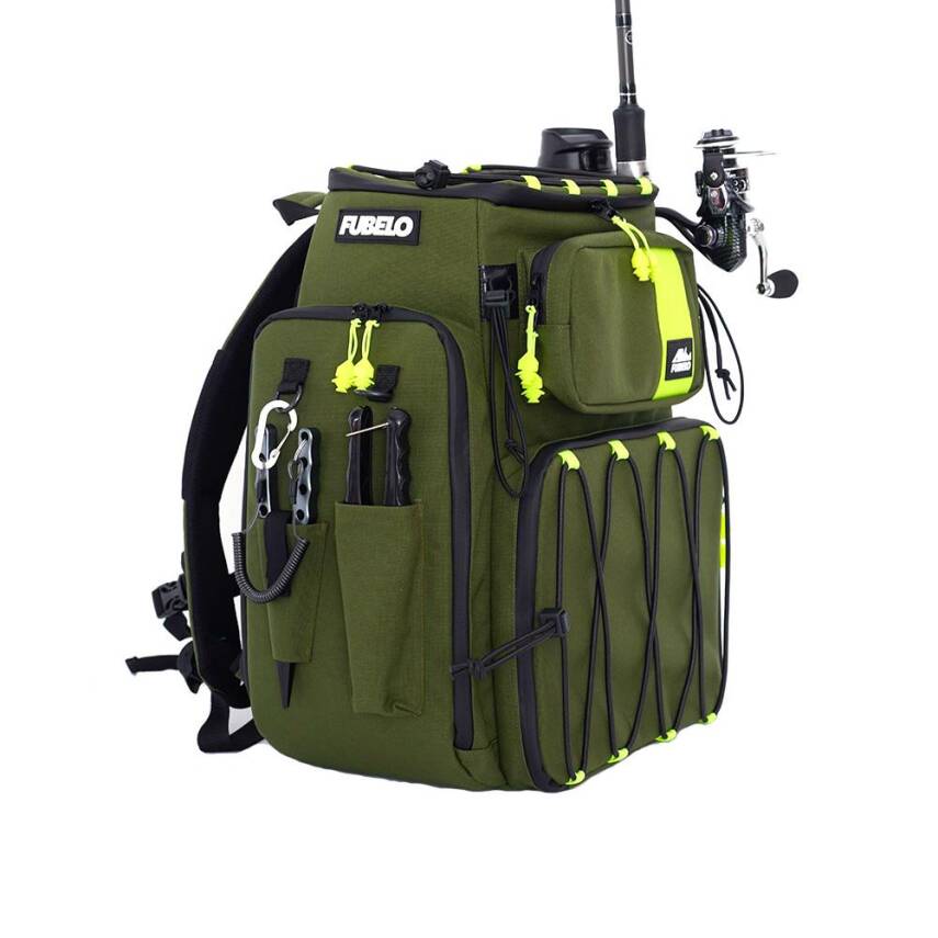 Fubelo Chap Sırt Balıkçı Çantası - Yeşil - 9