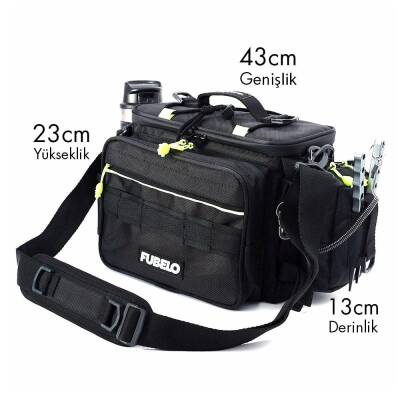 Fubelo Sider Balıkçı Çantası - Siyah - 6