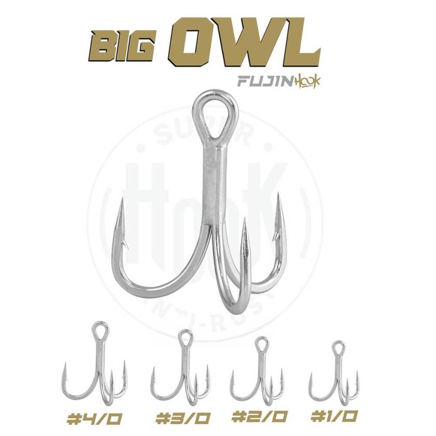 Fujin Big OWL Süper Anti-Rust Üçlü İğne - 4