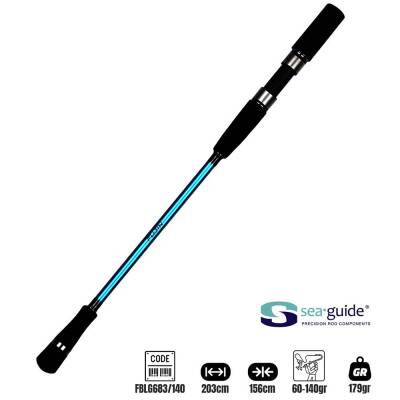 Fujin Blue Game Jigging 203cm 60-140gr Jig Kamışı - 3