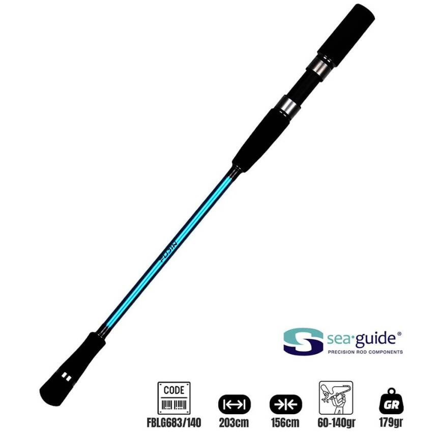 Fujin Blue Game Jigging 203cm 60-140gr Jig Kamışı - 3