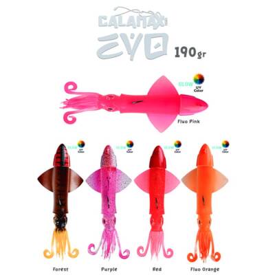 Fujin Calamax EVO 190gr Combo Squid Silikon Yem
