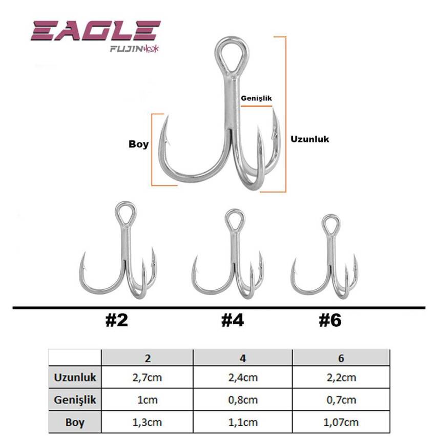 Fujin Eagle Süper Anti-Rust Üçlü İğne - 3