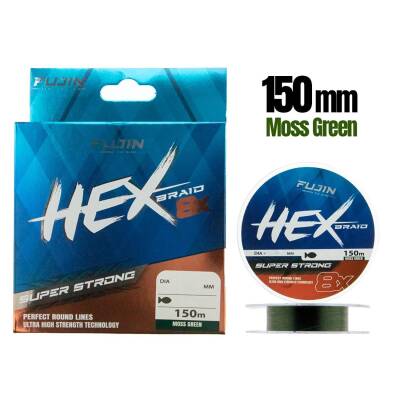 Fujin Hex Braid 8X 150mt Moss green Pe Line İp Misina