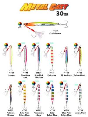 Fujin Metal Cast 30gr Shore Jig Metal Yem