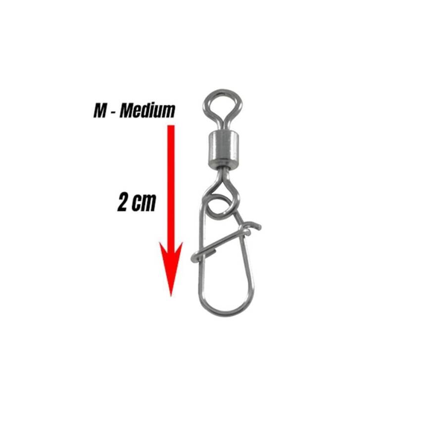 Fujin Power Roll Snap Fırdöndülü Klips - M 9,5kg - 1