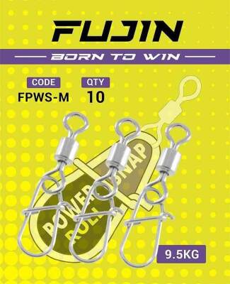 Fujin Power Roll Snap Fırdöndülü Klips - M 9,5kg - 2