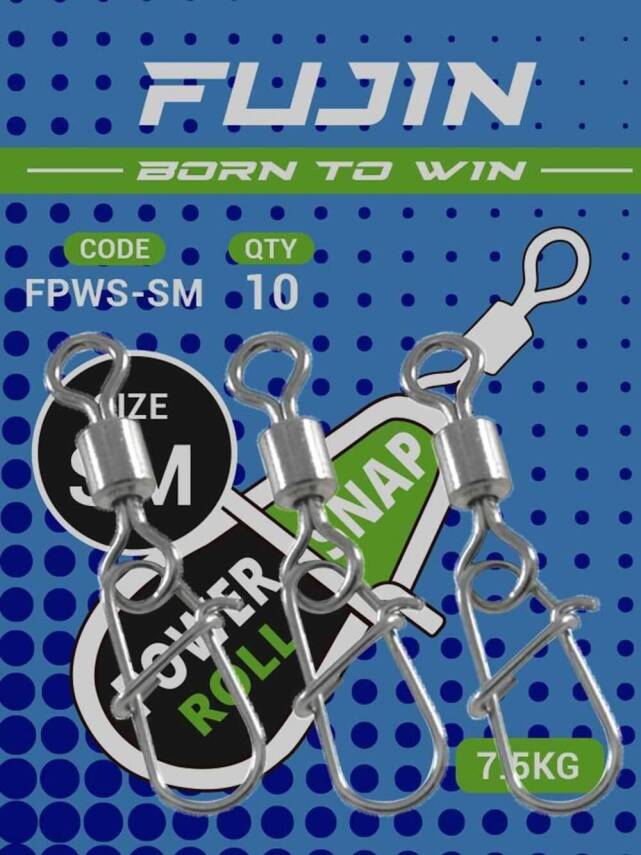 Fujin Power Roll Snap Fırdöndülü Klips - SM 7,5kg - 2
