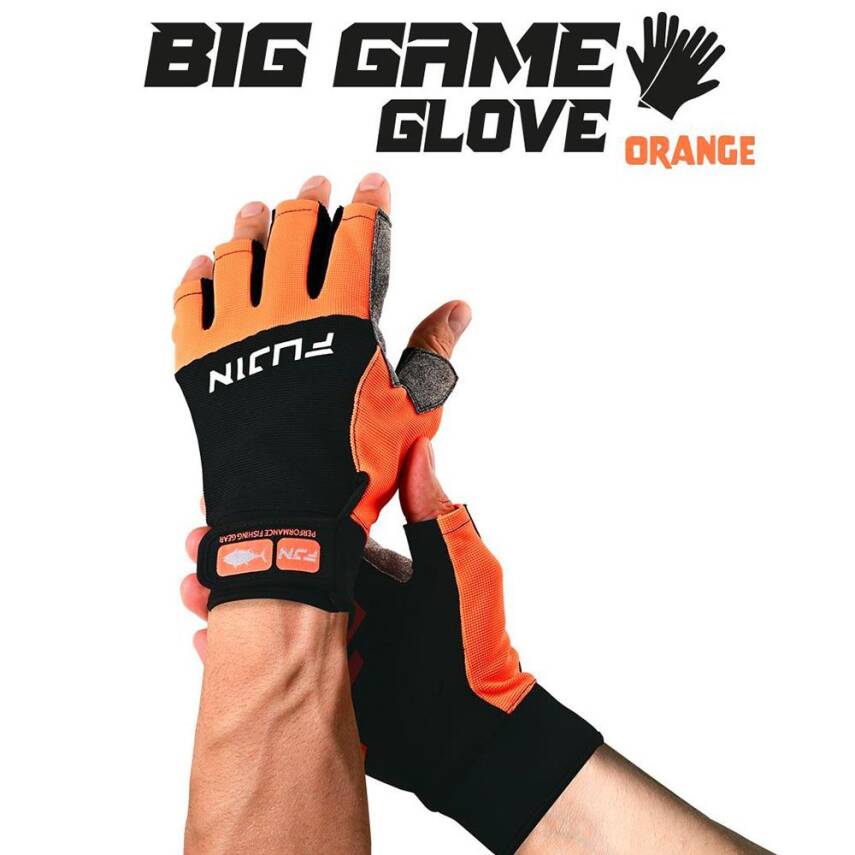 Fujin Pro Angler S24 Big Game Gloves Orange - 1