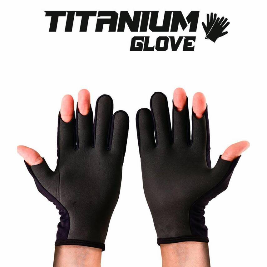 Fujin Pro Angler S24 Titanium Gloves Black Gold - 2