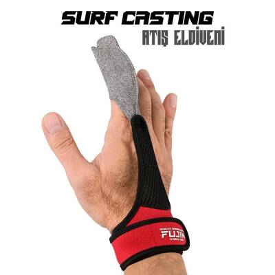 Fujin Pro Angler Surf Casting Atış Eldiveni Red