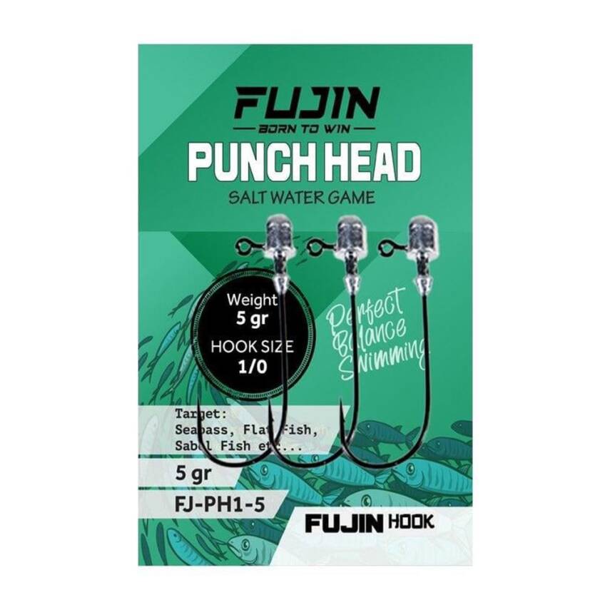 Fujin Punch Head Jighead 1/0 - 2