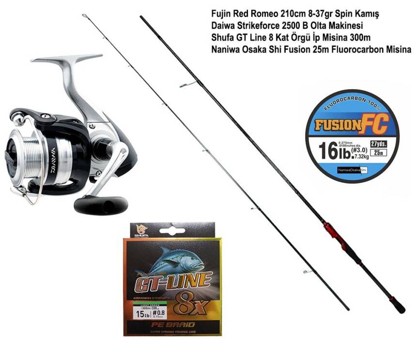 Fujin Red Romeo Daiwa Strikeforce Spin Olta Takımı - 1