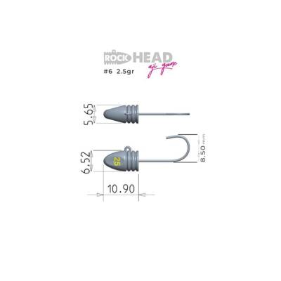 Fujin Rock-Head Aji Game Jig Head - 4