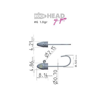 Fujin Rock-Head Aji Game Jig Head - 5