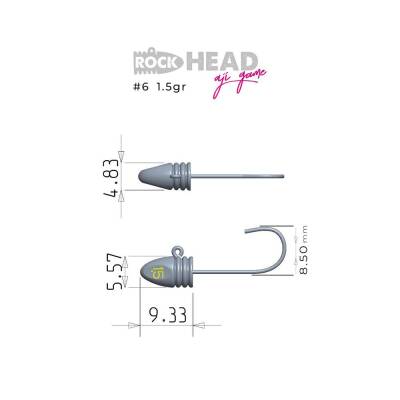 Fujin Rock-Head Aji Game Jig Head - 6