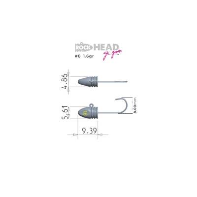 Fujin Rock-Head Aji Game Jig Head - 7