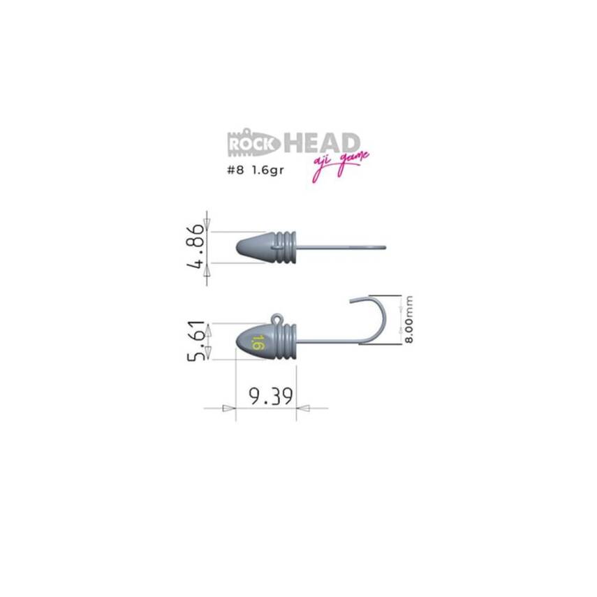 Fujin Rock-Head Aji Game Jig Head - 7