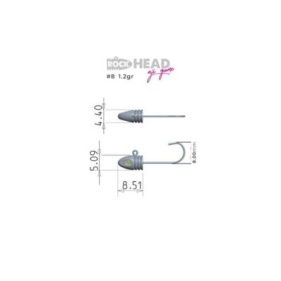 Fujin Rock-Head Aji Game Jig Head - 8