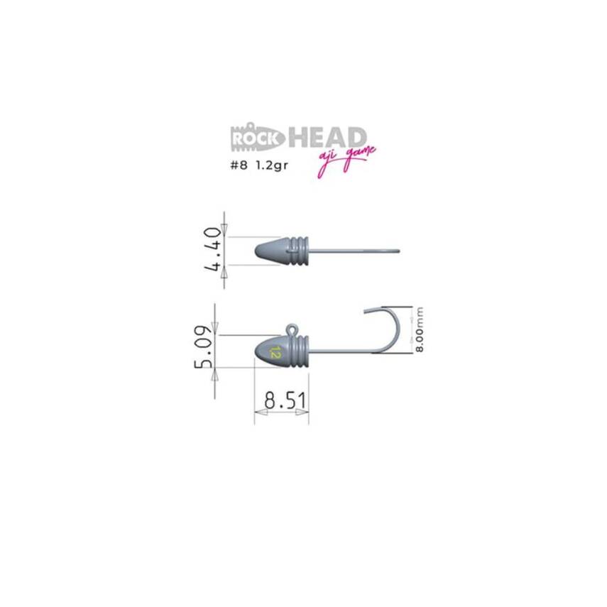 Fujin Rock-Head Aji Game Jig Head - 8