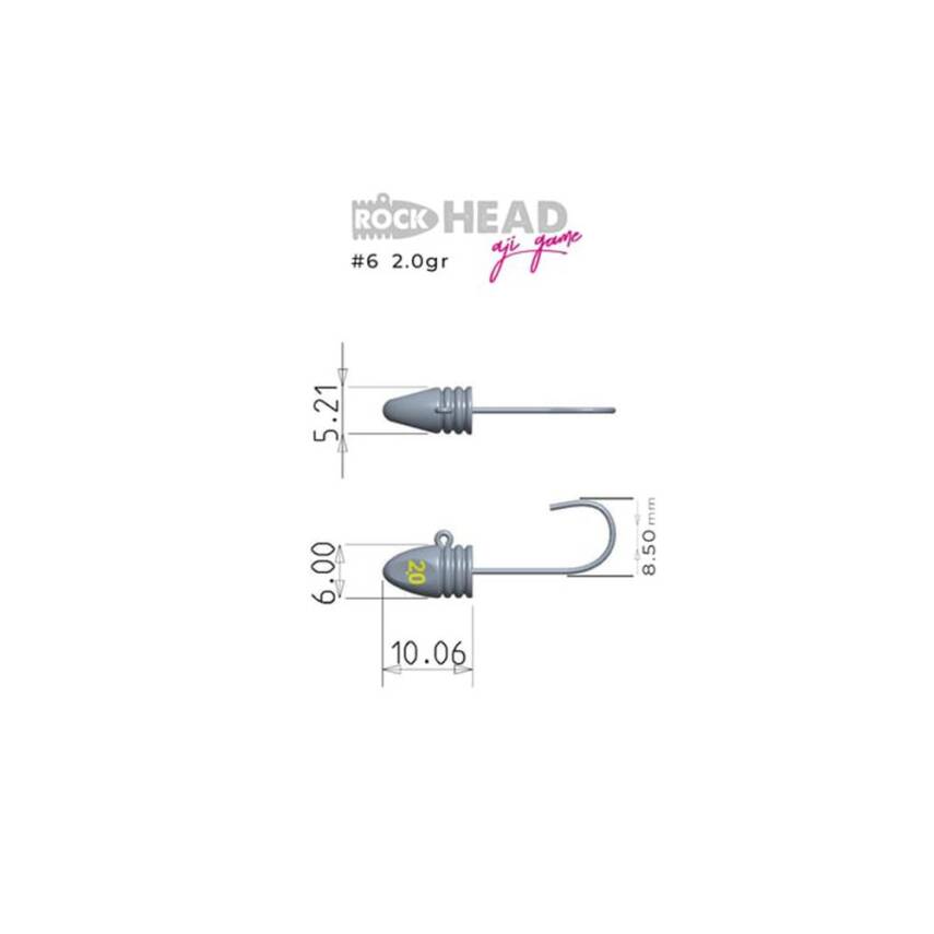 Fujin Rock-Head Aji Game Jig Head - 9