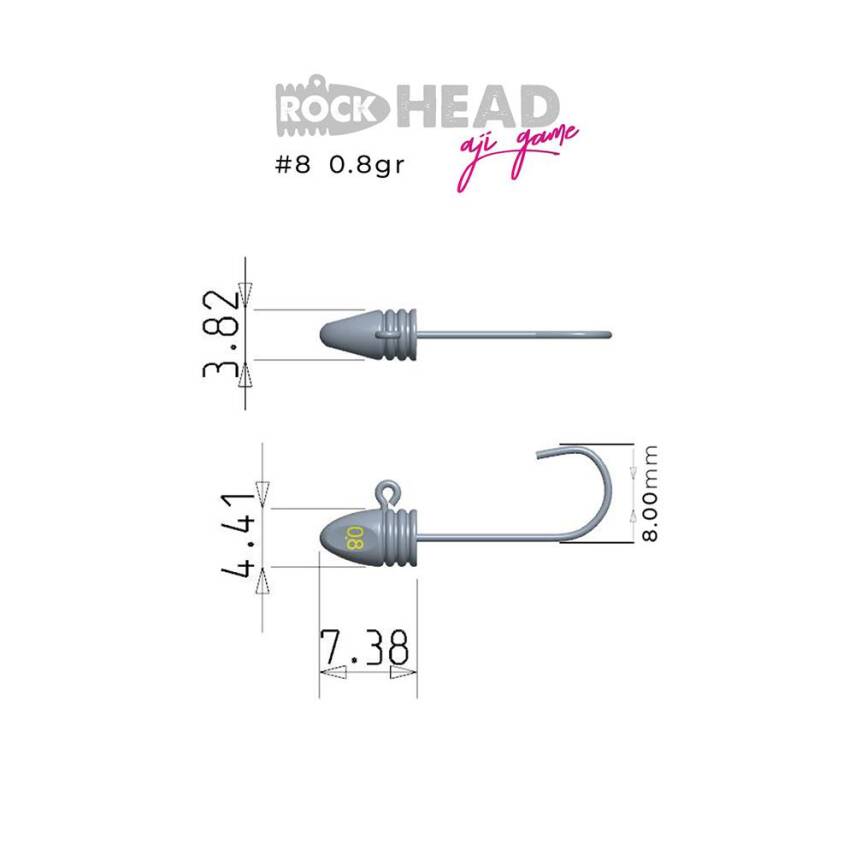 Fujin Rock-Head Aji Game Jig Head - 10