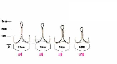 Fujin ST36 Üçlü Maket Balık iğnesi Nickel