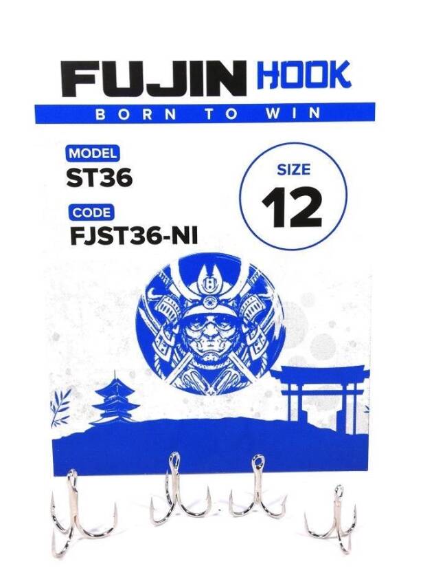 Fujin ST36 Üçlü Maket Balık iğnesi Nickel - 2