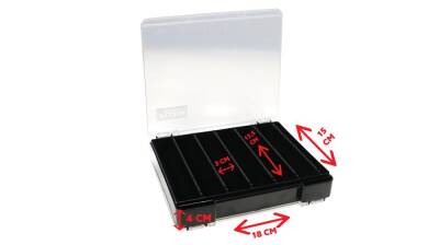 Fujin Tackle Box 125DS Çift Taraflı Slim Maket Balık Kutusu - 2
