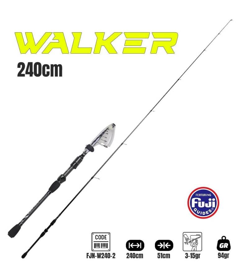 Fujin Walker 240cm 3-15gr Teleskopik Spin Kamışı - 1