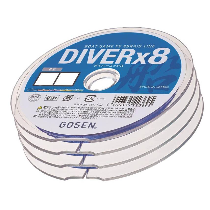 Gosen Diver Bot Game 8 Örgü 300m Multicolor İp Misina - 30PE 260lb - 1
