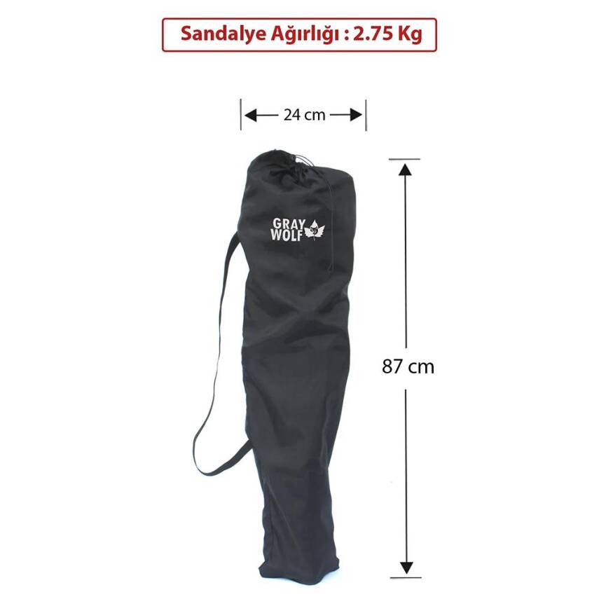 Gray Wolf Bardaklı Kamp Sandalyesi - Kamuflaj BP100 - 4