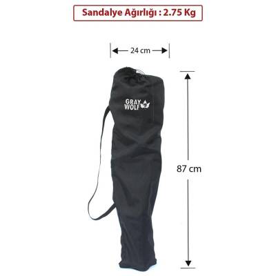 Gray Wolf Bardaklı Kamp Sandalyesi - Kırmızı BP200 - 4