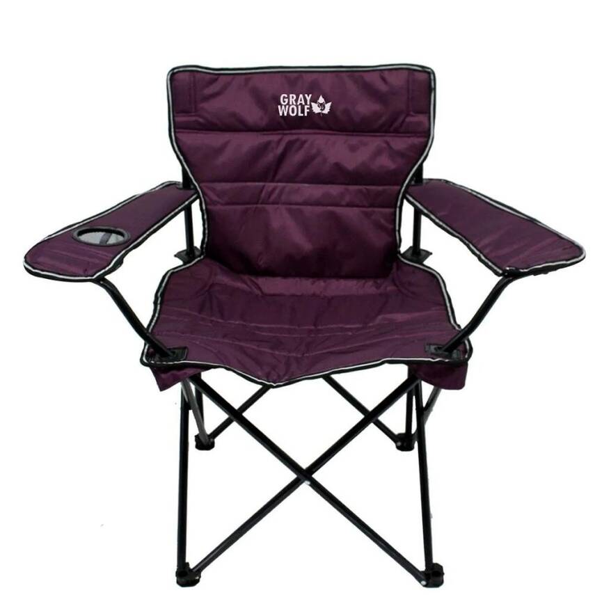 Gray Wolf Bardaklı Kamp Sandalyesi - Mor BP200 - 1