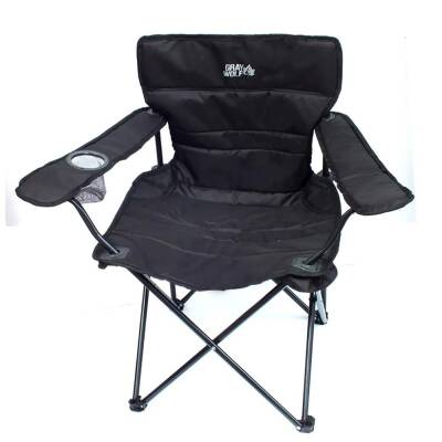Gray Wolf Bardaklı Kamp Sandalyesi - Siyah BP200