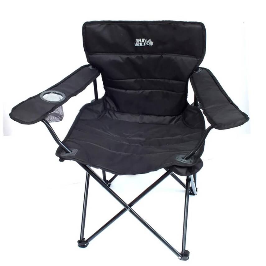 Gray Wolf Bardaklı Kamp Sandalyesi - Siyah BP200 - 1