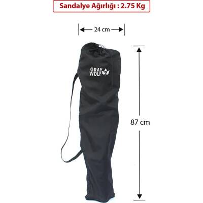 Gray Wolf Bardaklı Kamp Sandalyesi - Siyah BP200 - 4