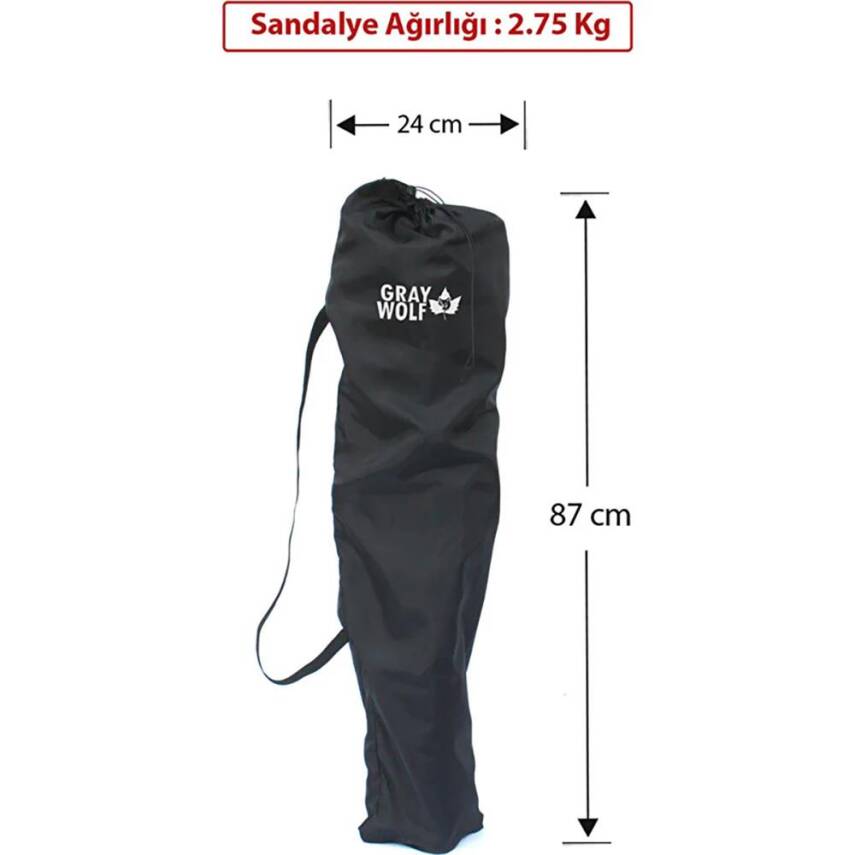 Gray Wolf Bardaklı Kamp Sandalyesi - Siyah BP200 - 4