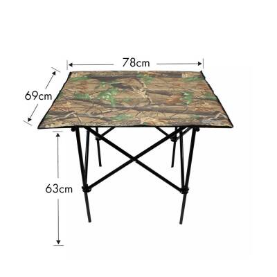 Gray Wolf Orman Desenli Katlanır Kamp Masası (Taşıma Çantalı) KM702 - 3