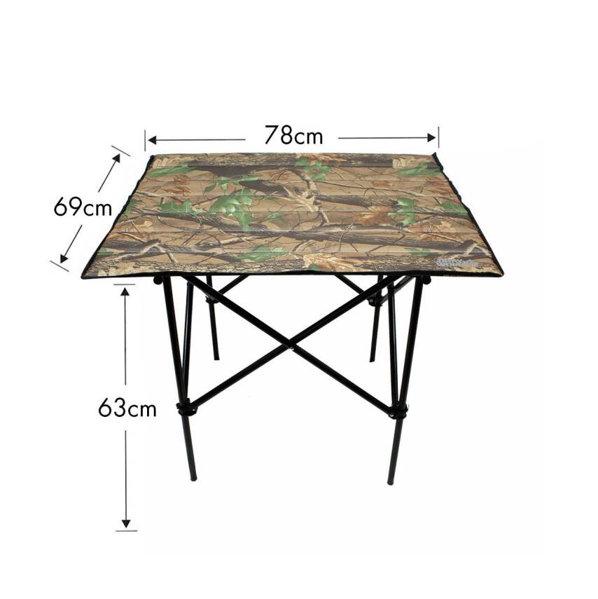 Gray Wolf Orman Desenli Katlanır Kamp Masası (Taşıma Çantalı) KM702 - 3