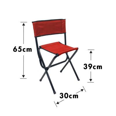 Gray Wolf Yaslanmalı Kamp Taburesi - Kırmızı TB300 - 4