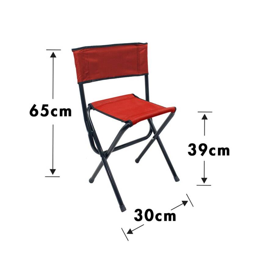 Gray Wolf Yaslanmalı Kamp Taburesi - Kırmızı TB300 - 4