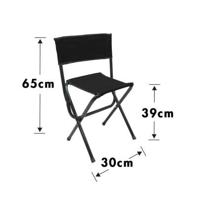 Gray Wolf Yaslanmalı Kamp Taburesi - Siyah TB300 - 4