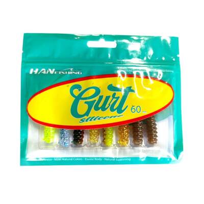 Hanfish Gurt 6cm Silikon Yem - MİX 3 (7 Renk)
