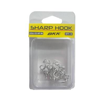HanFish Sharp Hook 6066-X3-NP Üçlü İğne- No: 8