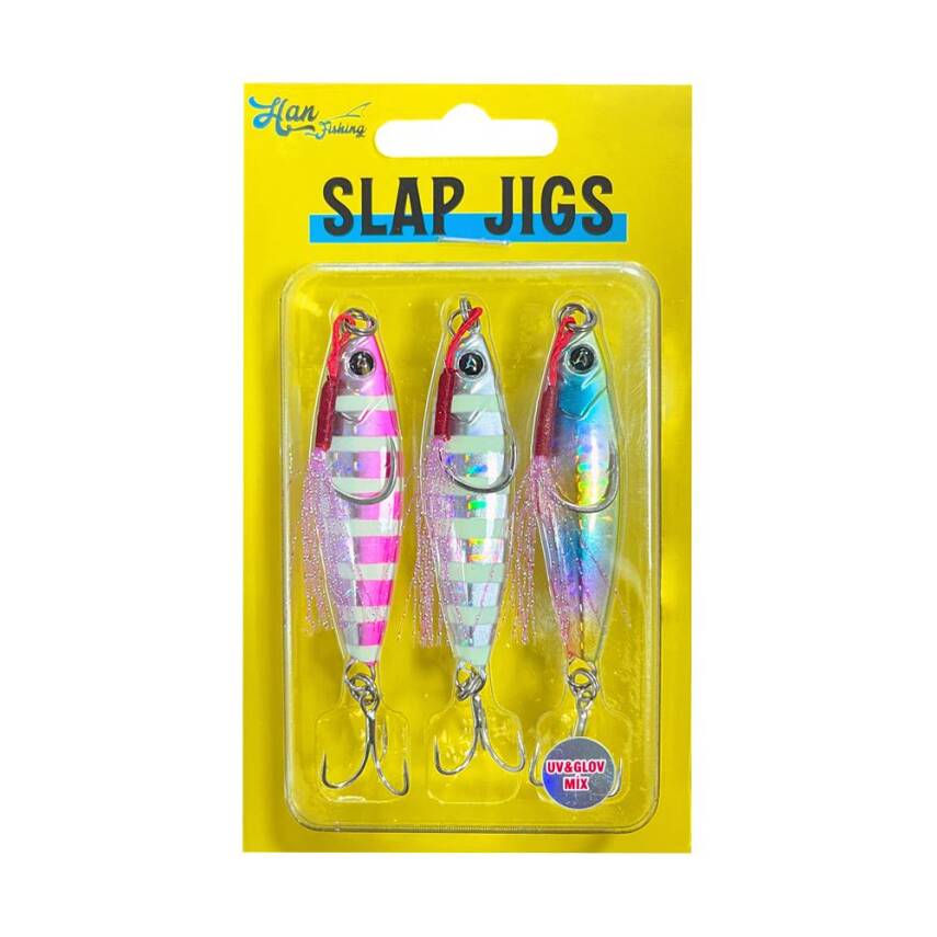HanFish Slap Jigs UV Glow Mix - 1