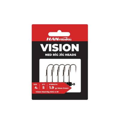 Hanfish Vision Ned Rig Green Jighead - 2